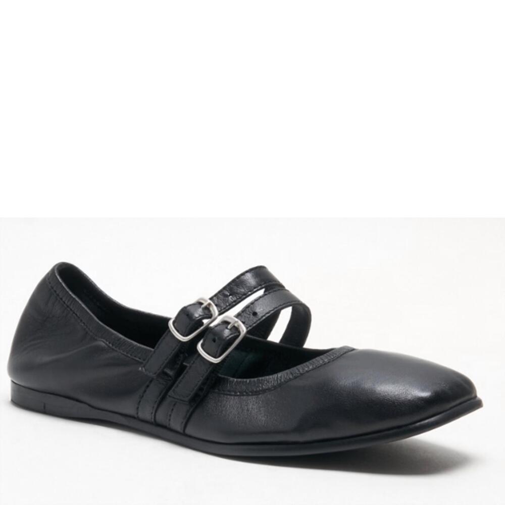 NEW FREE PEOPLE women's gemini ballet flats in black - Picture 4 of 7